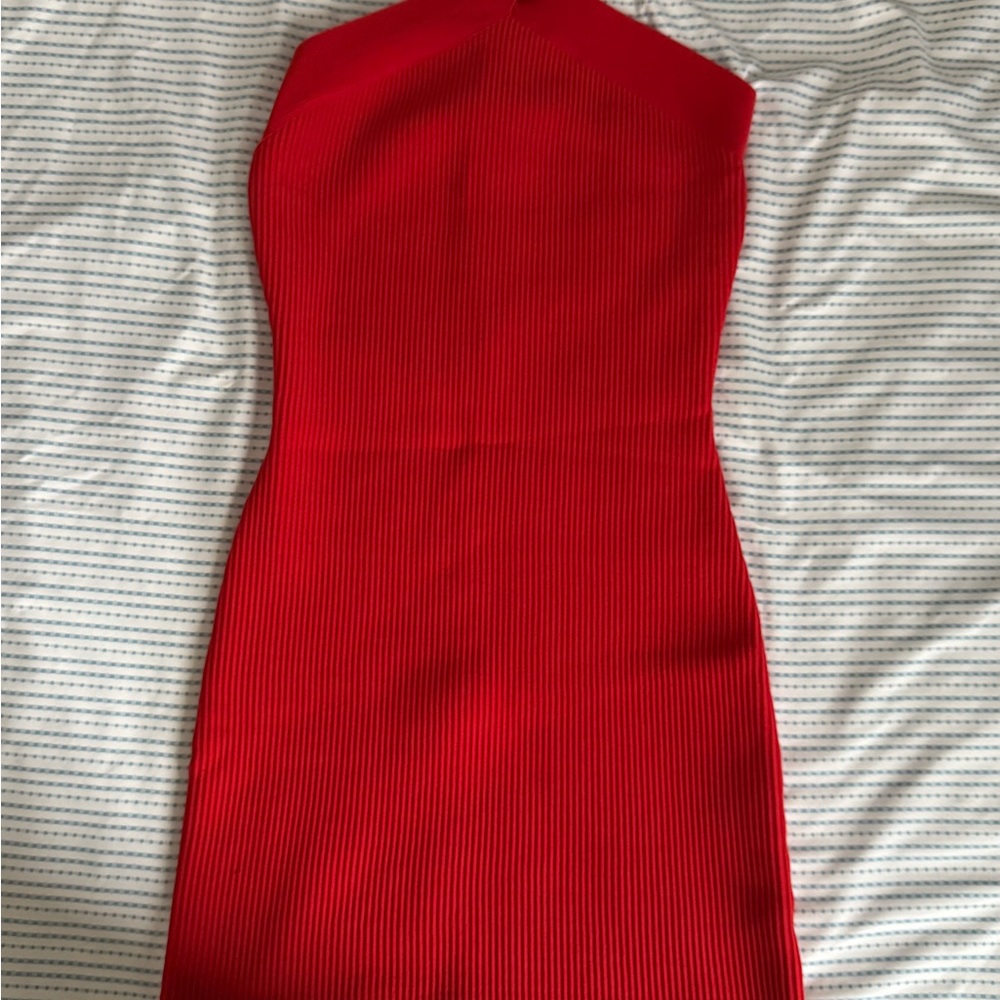 Sincerely Jules Red  Ribbed Bodycon Dress